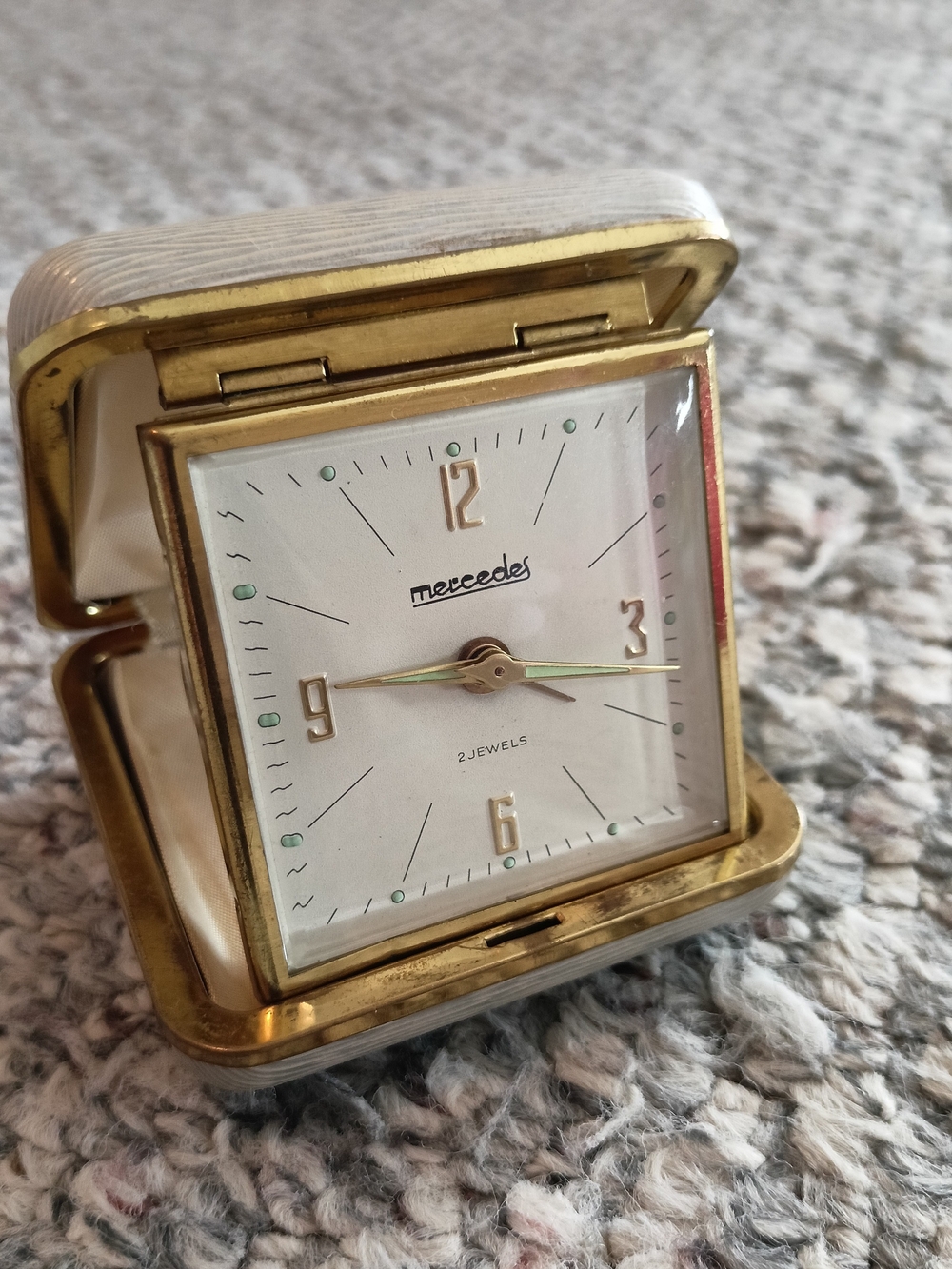 Vintage Mercedes travel alarm clock  Germany
